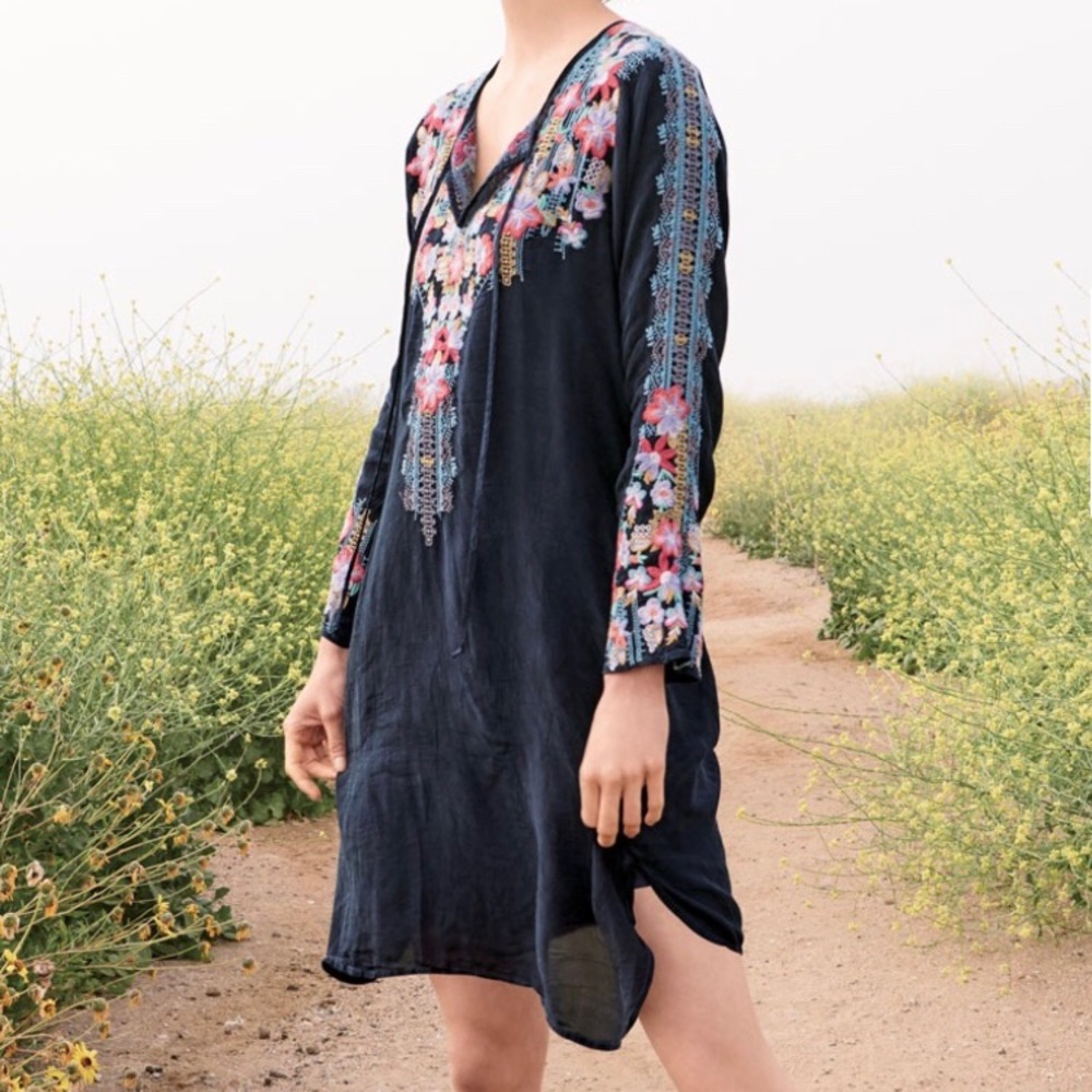 Johnny Was embroidered dress NWT/Neiman Marcus